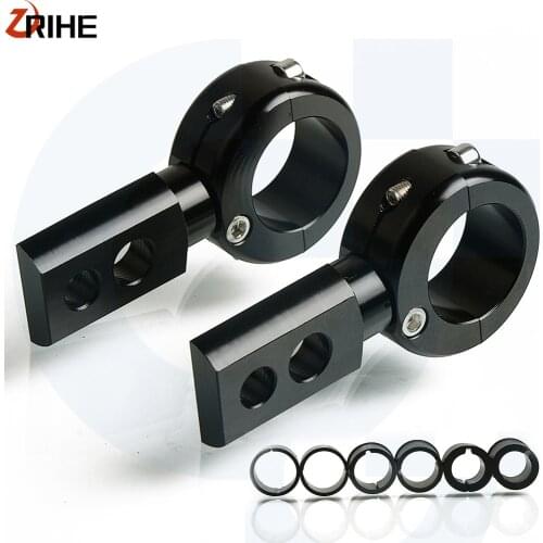 22mm 25mm 28mm Universal Motorcycle Spotlight Fog Lamp Brackets Lamp Mount Head light lamp holder Adjustable Fork Mount Clamps