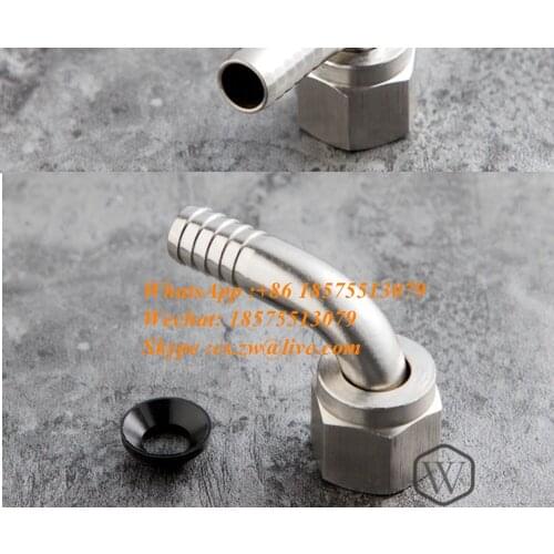 3 Points Stainless Steel 3/8 Elbow Joint Cola Machine Carbonated Beverage Freshly Adjusted Machine Accessories