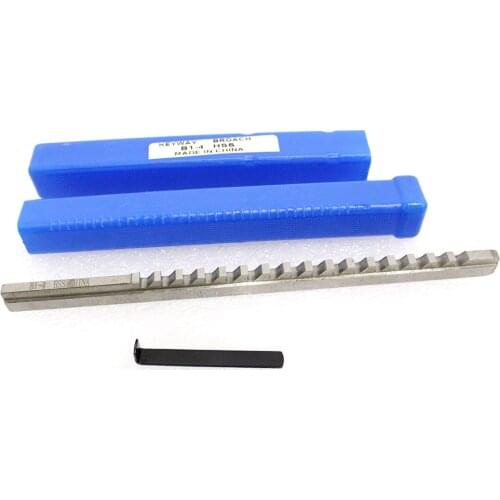 4mm B1 Push-Type Keyway Broache Metric Size HSS Keyway Cutting Tool for CNC