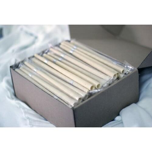 71pairs/lot medical grade beewax ear candle,CE certified smoke free ear candling candles,organic unbleached muslin fabric +disc