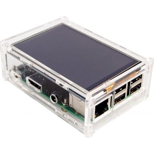 Acrylic Case Compatible for Raspberry Pi 2 Pi3 Model B Original 3.5" LCD TFT Touch Screen Display