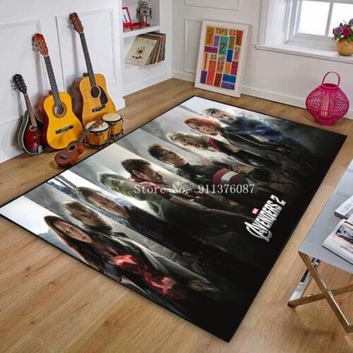 Superhero Avenges Cartoon Kids indoor Anti-slip Carpet Living Room Doormat Kitchen Bathroom Washable floor mat Home Decor Gift