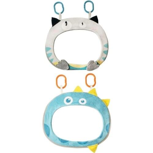 Car Baby Rearview Mirror Wide View Rear Adjustable Safety Seat Back Mirrors Infants Cartoon Toys