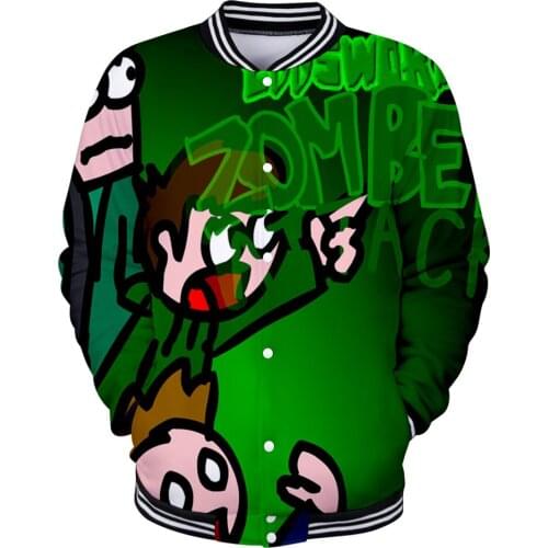 Eddsworld 3D Prints Baseball Jackets Women/Men Fashion Long Sleeve Jacket Hot Sale Casual Streetwear Clothes