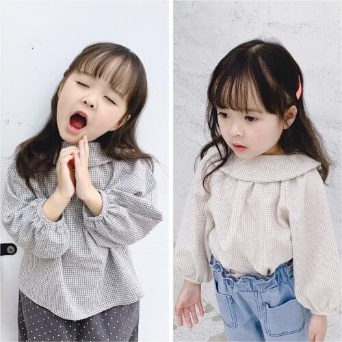 2 3 4 5 6 Years Toddler Girls Blouse Fashion Korean Long Sleeve Tops For Girl Kids Clothing 2020 Children Shirt Girl Clothes New
