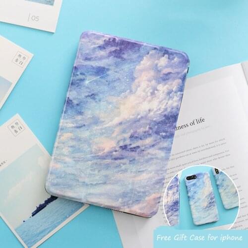 Case for iPad pro 2020 11 12.9 9.7 10.5 inch Anime Sky Trifold Stand Cover for iPad air 3 Case 10.5 mini 5 4 3 7.9 9.7 2017 2018