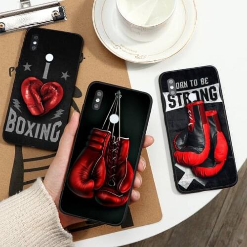 Sports Boxing Gloves Phone Case For Xiaomi Redmi note 7 8 9 t k30 max3 9 s 10 pro lite