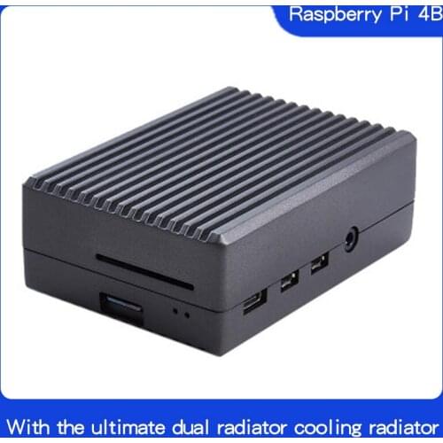 Raspberry Pi 4 Aluminum Alloy Case with Cooling Column Passive Cooling Case for Raspberry Pi 4 Model B