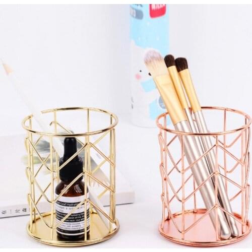 Hot Multifunctional Hollow Pen Desk Pen Holder Pencil Makeup Storage Box Desktop Organizer Stand Case School Office Stationery