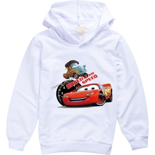 Disney Brand Baby Hoodies For 2-16Y Teen Kids Anime 95 Cars Pullover Cartoon Boy Clothes Sweatshirt Long Sleeve