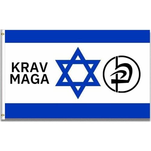 Israel Flag with The Shield of Israel Police Martial Art 100D Polyester Brass Grommets 60x90cm/90x150cm/120x180cm
