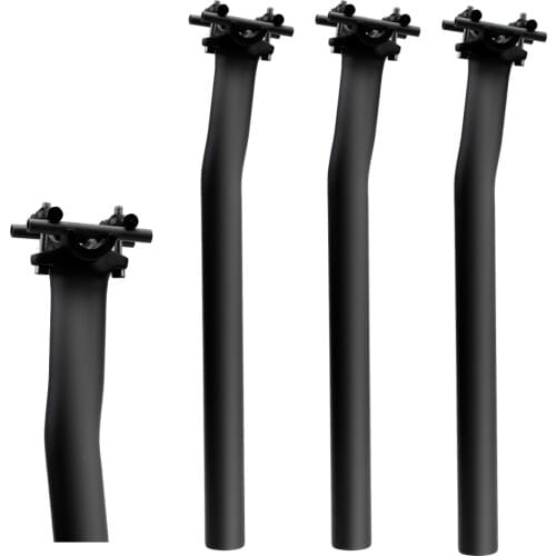 Carbon seatPOST fibra de carbono da estrada da montanha de bicicleta selim 3k preto fosco 27.2/31.6*350/400mm peças da bicicleta