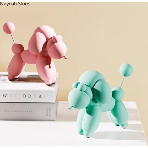 Creative Balloon Dog Ornaments Resin Animal Statue Crafts Desktop Decoration Modern Home Decoration Accessories Daily Gifts