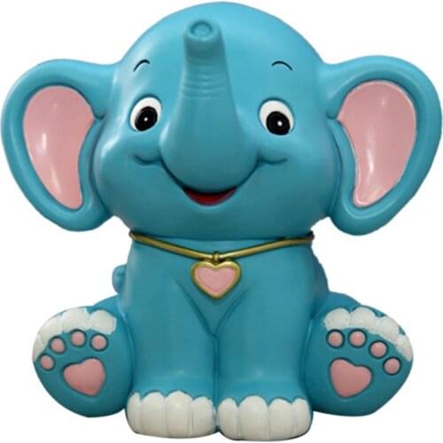 Cartoon Baby Elephant Piggy Bank Resin Coin Bank Money Bank Christmas Birthday Gifts for Kids