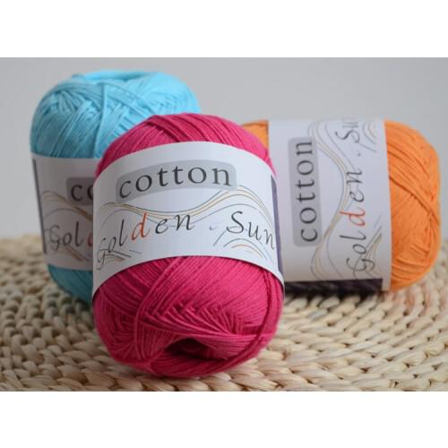 Mylb 1ball=50g 100% Cotton Knitting Yarn Crochet Yarn for Knitting Soft Smooth Natural Anti-Pilling Yarn free shipping