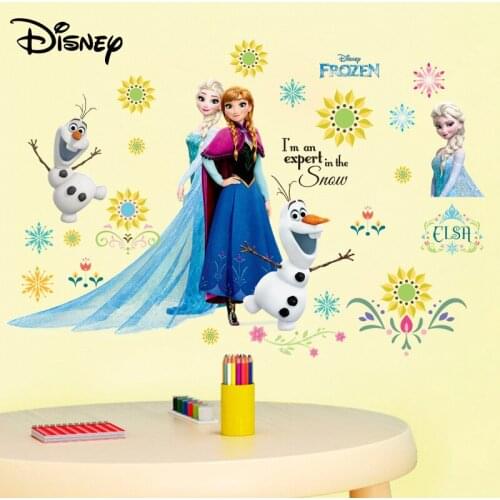 Disney Frozen Romance Princess Cartoon Sticker Children Room Girl Bedroom Nursery Sticker