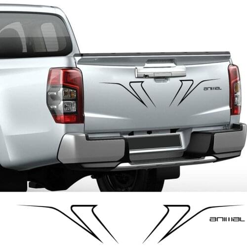 For Mitsubishi L200 Triton Pickup Tailgate Decals Car Rear Tail Stickers Truck Graphics Vinyl Film Decor Cover Auto Accessories