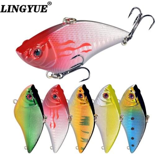 New Arrival 1pcs Fishing Lures Lifelike VIB bait Artificial Make Crankbait Hard Baits 3D Eyes 5 colors Available Fishing Tackle