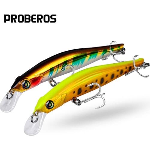PROBEROS Minnow Fishing Lure 3g-11.5g-24.5g Hard Bait Artificial Wobblers Plastic Bass Trout Tackle