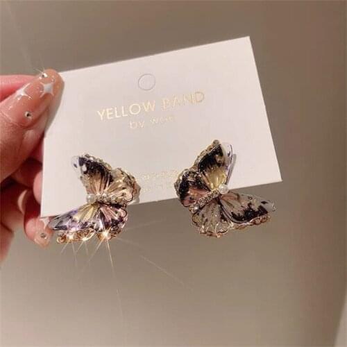 Crystal Stud Earrings Party Girl Flower Earrings Women Vintage Jewelry Minimalist Earring Female Accessories Gift