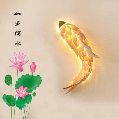 Blue wall light lamparas de techo colgante moderna stone mirror light rope corridor dining room bedside espelho wall lamp