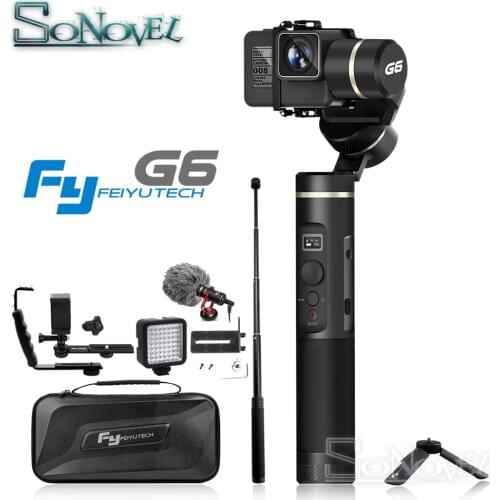 Feiyutech Feiyu G6 Splash Proof 3-axis Handheld Gimbal for Gopro HERO5 HERO4 HERO6 Action Camera Stabilizer xiaomi yi RX0