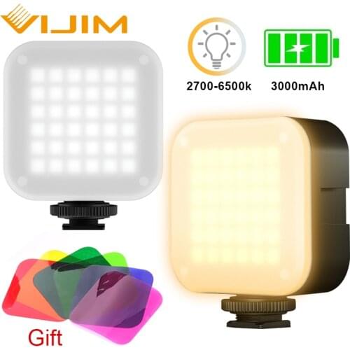 Ulanzi U-Bright 2700k-6500k 750lm 7.5W Mini Led Video Light With Magnetic Diffuser 6 Colors RGB Effect Filter Vlog Fill Light