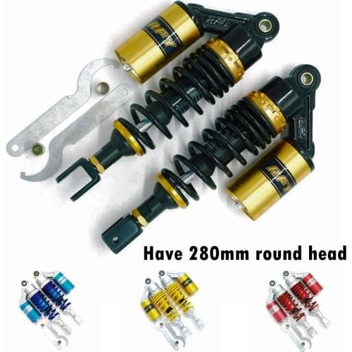 Universal 280mm 11'' Eye Diameter 8mm/10mm Motorcycle Dirt Bike Scooter ATV Rear Air Shock Absorbers Suspension For Yamaha Honda