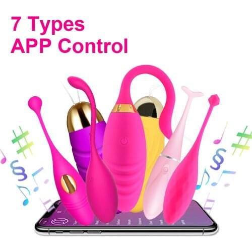 Bluetooth Vibrators for Women Wireless App Controlled Long Distance Vibrating Egg Vaginal Tightening Balls Love Eggs Sex Toys