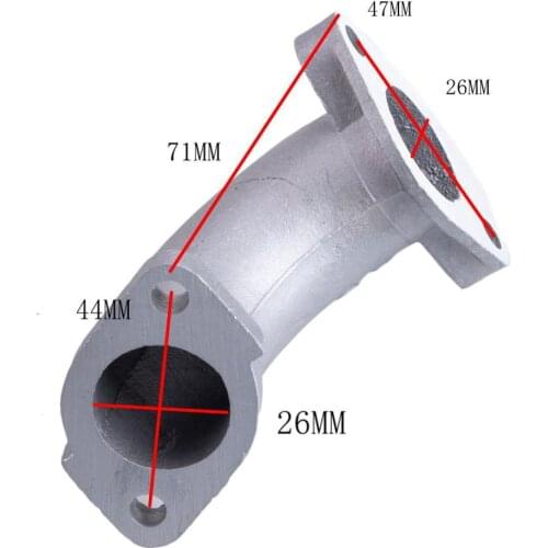 New Carby Carburetor Manifold Intake Inlet Pipe 26mm For Motorcycle 110cc 125cc 140cc Lifan YX Quad Dirt Pit Bike ATV Buggy Quad