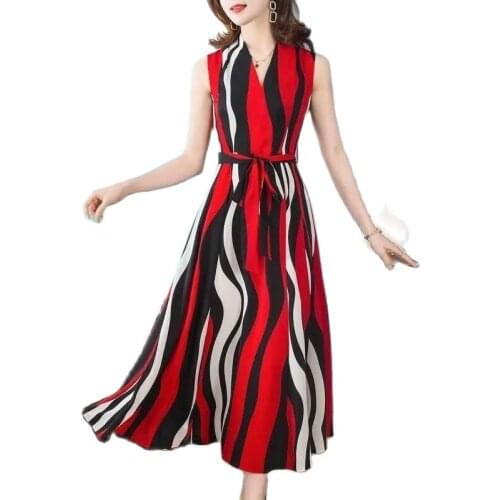 V-neck Office Ladies Stripe Shirt Dress Long Boho Beach Dress Casual Long Sleeve Elegant Party Dress Vestidos