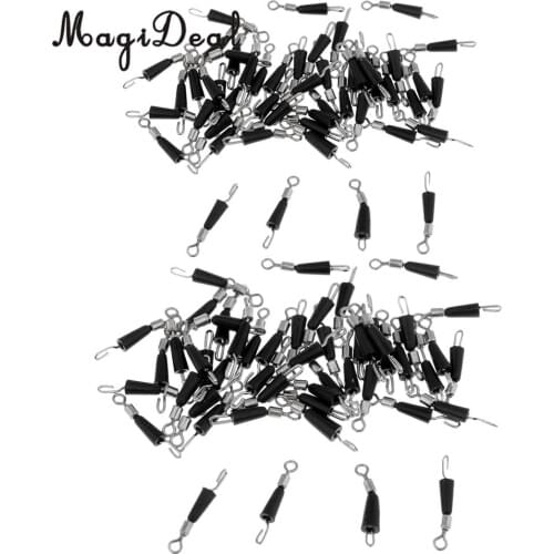 100pcs Quick Change Fishing Swivels Clips Pins Fast Link Line Connectors