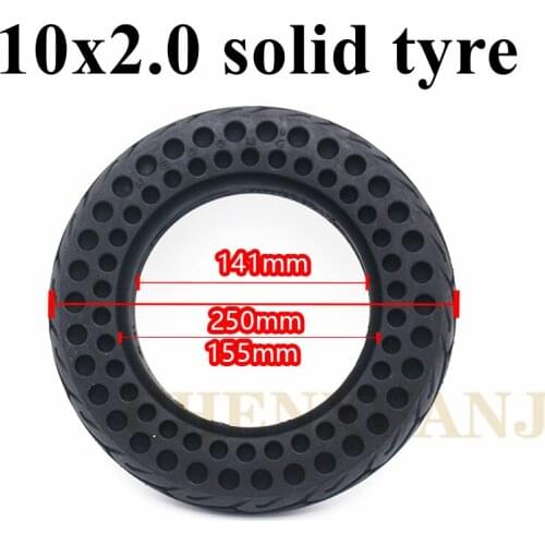 10x2.0 Explosion-Proof Solid Tire 10 inch Universal Wear-resisting Non-inflatable Honeycomb Solid Tyres Electric Scooter tyre
