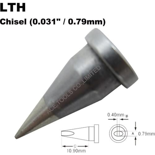 5 PCS Weller LTH Chisel 0.79mm 0.031" Soldering Tip for WP80 WSP80 WSFP8 WD1000 WD2000 WSD81 WS81 WSF81D8 WS81D5 Handle Iron Bit