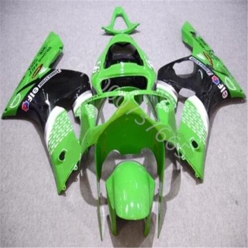 ABS Injection Fairing Fit for Ninja ZX6R 636 03-04 ZX-6R 2003-2004 6R 03 04 ZX 6R 2003 2004 green black white Fairing