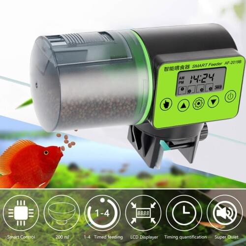Automatic Fish Feeder Electric Auto Fish Feeder Aquarium Food Dispenser TUE88