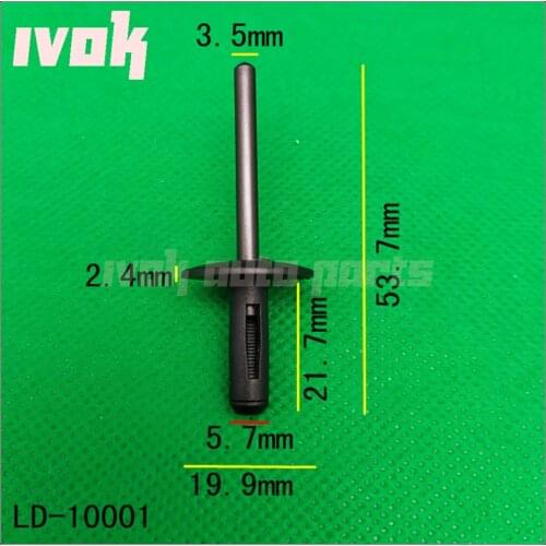 Car Rivets Bumper Fender Plastic For Rolls Royce Wraith 6.6T 2013 Car Door Bumper Fixed Clip Car-styling