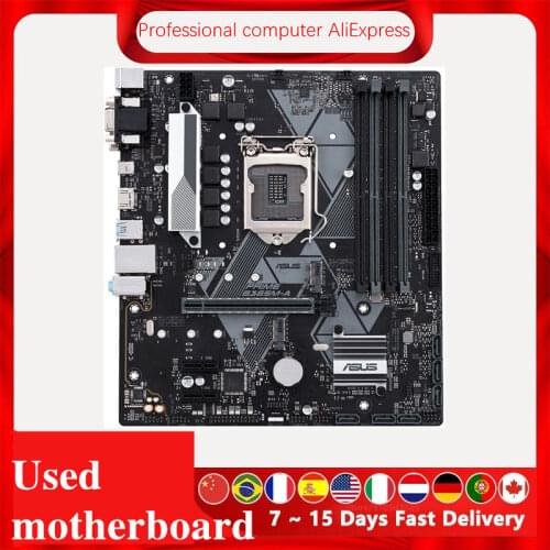 For Asus PRIME B365M-A Original Used Desktop Intel B365 B365M DDR4 Motherboard LGA 1151 i7/i5/i3 USB3.0 SATA3