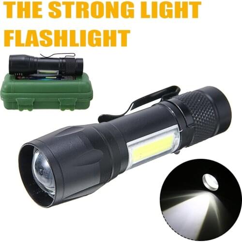 USB LED Flashlight Torch Rechargeable Mini Ultra Bright Zoomable Flashlight for Camping Hiking Hunting Lamp