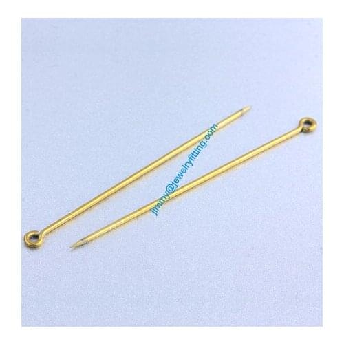 Jewelry Making findings Eye Pins Brass Pins biting;Scarf Pins findings 1*57mm