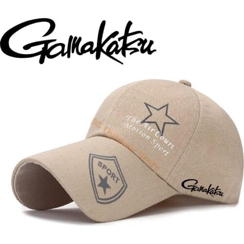 Gamakatsu 2021 New Summer Fishing Sun Hat Riding Mountaineering Outdoor Long-brimmed Sun Hat Sports Rod Breathable Ball Cap