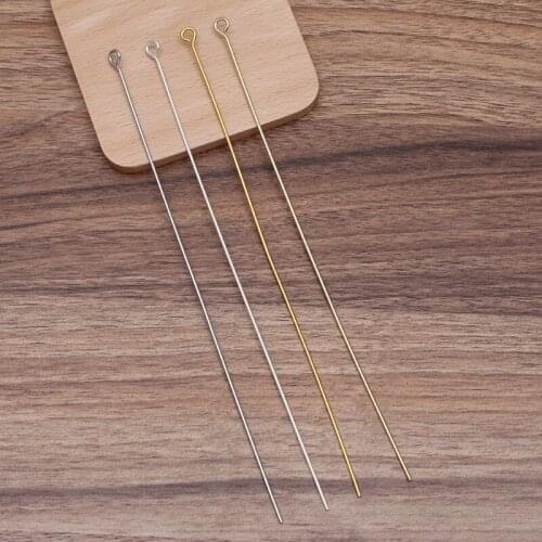 30 PCS 220x1.6mm 330x1.6mm Metal Long 9 Word needle DIY Hair Accessories For Jewelry Making
