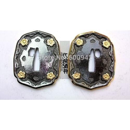 Forged case Fitting alloy accessory Tsuba Handguard For Broadsword Sabre falchion sword Katana