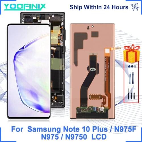 Original For Samsung Galaxy Note10+ LCD Touch Screen Digitizer Replacement Parts For SM-N975F Note10 Pro LCD Display Note10 Plus