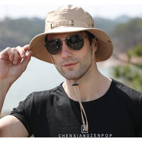 Outdoor Mountaineering Hiking Fishing Hat For Men Summer Quickdrying Bucket hat Foldable Frog hat Sun Protection Cap