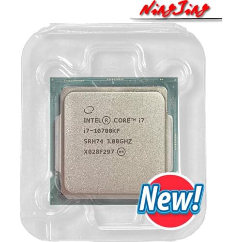 Intel Core i7-10700KF i7 10700KF 3.8 GHzEight-Core 16-Thread CPU Processor L2=2M L3=16M 125W LGA 1200 new but no fan
