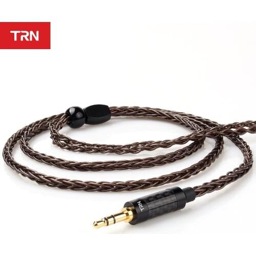 TRN T4 8 Core OCC Single Crystal Copper /3.5MM With MMCX/2PIN Connector Upgraded Earphones Cable For TRN V90 V80 V10 BA5 ST1