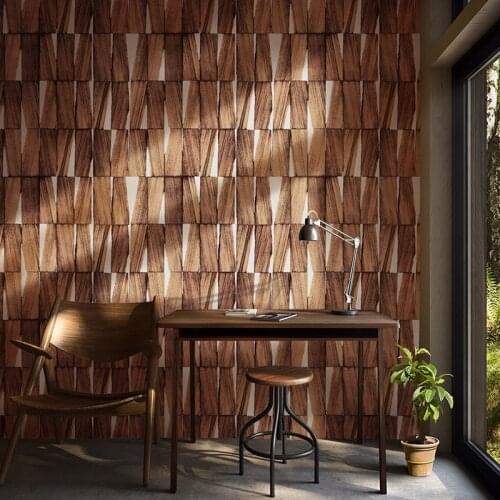 Vintage Nordic Rustic 3d Wood Wallpapers Home Decor Papel Murals Wall Paper 3d Roll For Bedroom Tea House Walls Vinilos Pared
