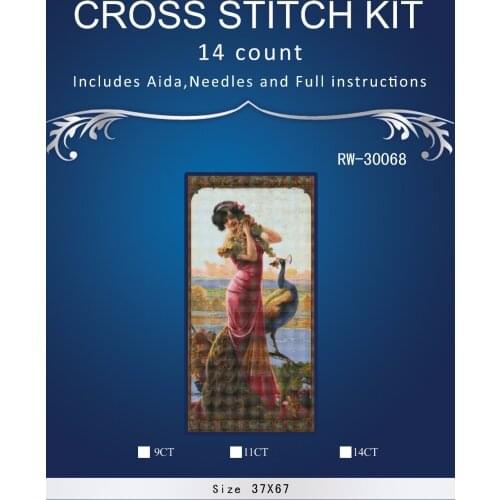 Top Quality Lovely Hot Sell Counted Cross Stitch Kit Old World Holiday Ornaments Similar DMC RW-3006 angel girl