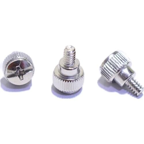 20PCS 6#32*5 Length 14mm DIY Computer PC Case Screws Round Phillips Thumb Screws For M3.5 Coarse Desktop Computers Usage Screws